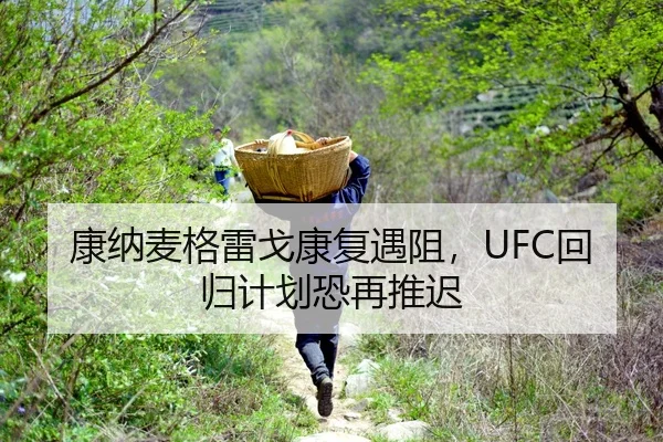 康纳麦格雷戈康复遇阻，UFC回归计划恐再推迟